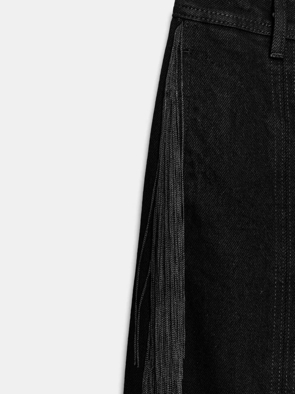 NWT Zara Woman Bloggers Fav ZW COLLECTION LIMITED EDITION FRINGED PANTS Jeans 4 - Picture 7 of 12